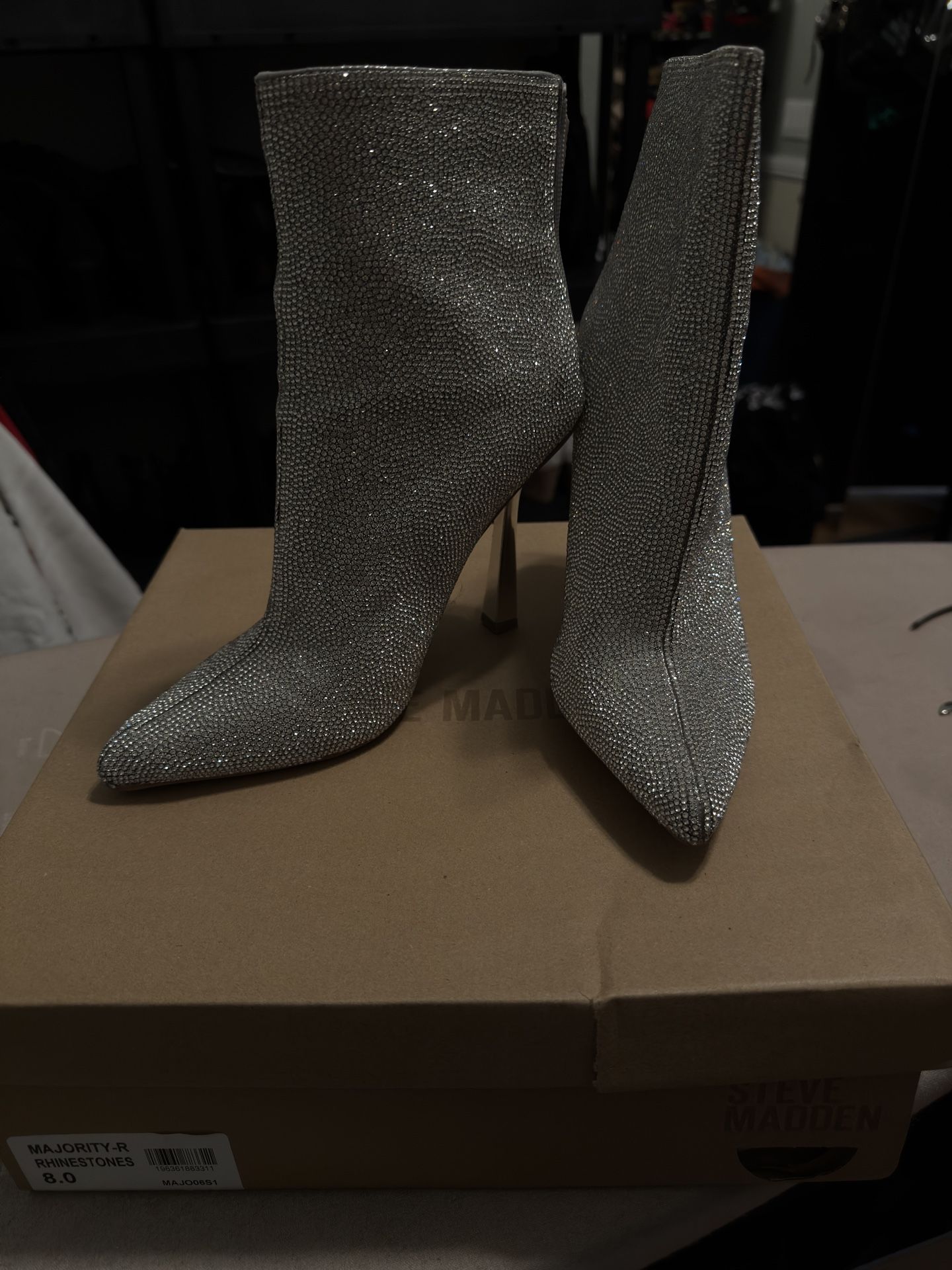 Steve Madden Rhinestone Ankle Boots