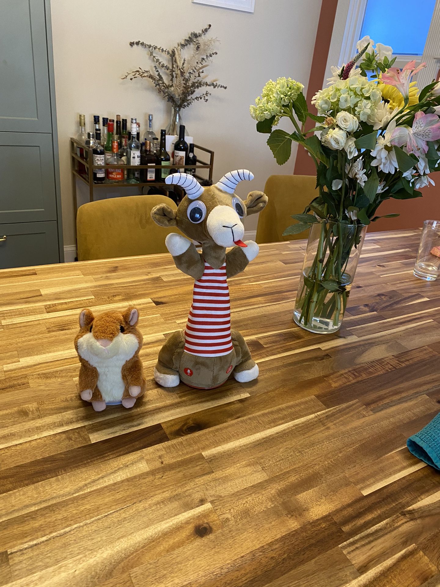 Talking Goat and Hamster Plushie Toys