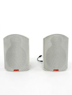 B&W Rock Solid Satellite Speakers Pair HCM2 Bookshelf Wall Mount - Tested
