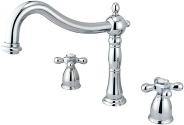 Kingston Brass KS1341AX Heritage Roman Tub Faucet Polished New Open Box