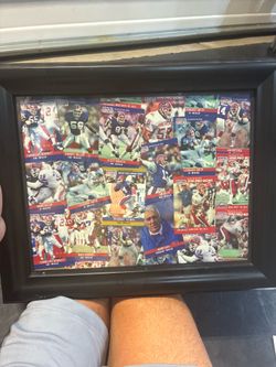 Buffalo bills 1990 pro set custom wall frame