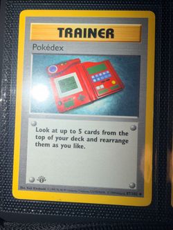 Pokemon card vintage pokedex