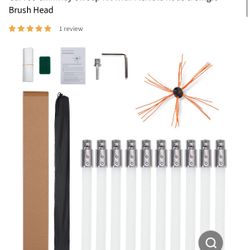 Chimney Sweep Kit with Flexible Rods
