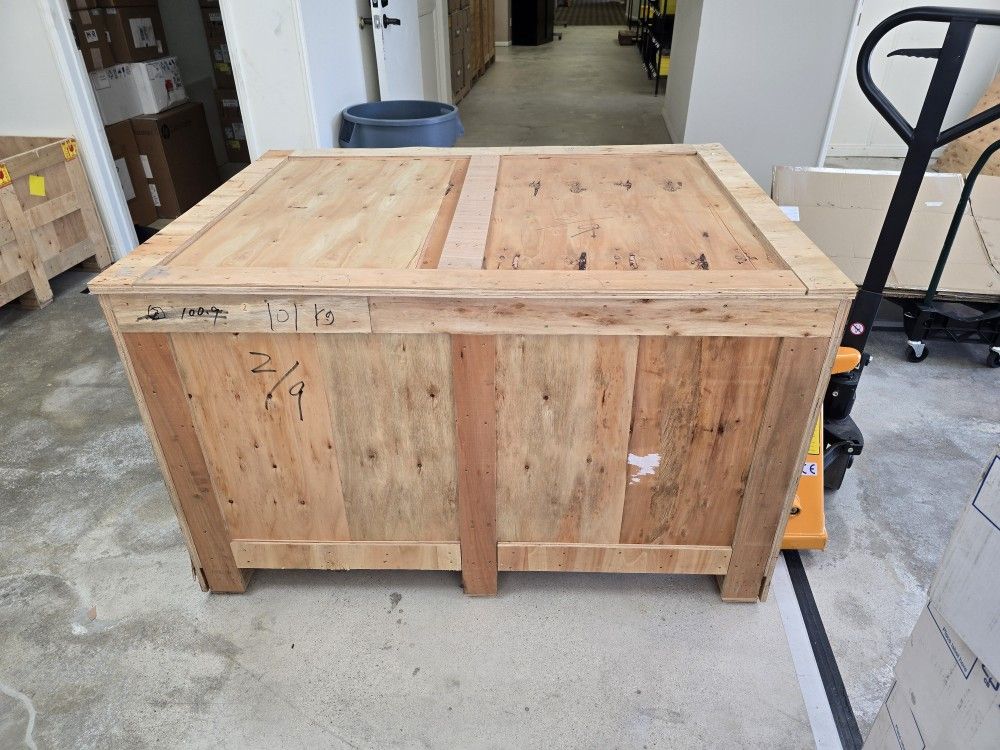wooden crates with lids