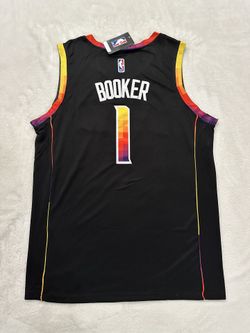 XXL Devin Booker Stitched Black Suns Jersey #1