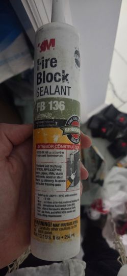 11 tubes of Fire code rated caulk