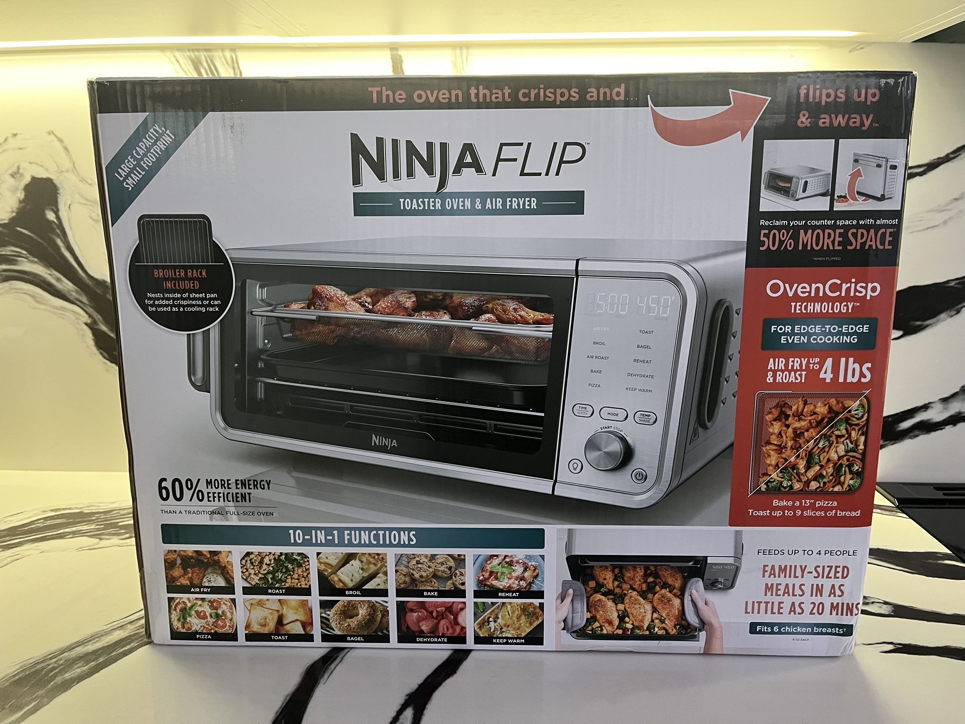Ninja Flip Air Fryer And Toaster Oven