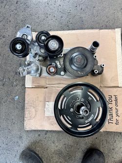 Lsa supercharger belt drive kit with ati balancer