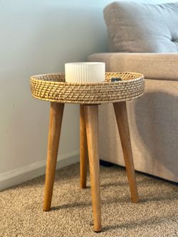 Side Table Natural Wood