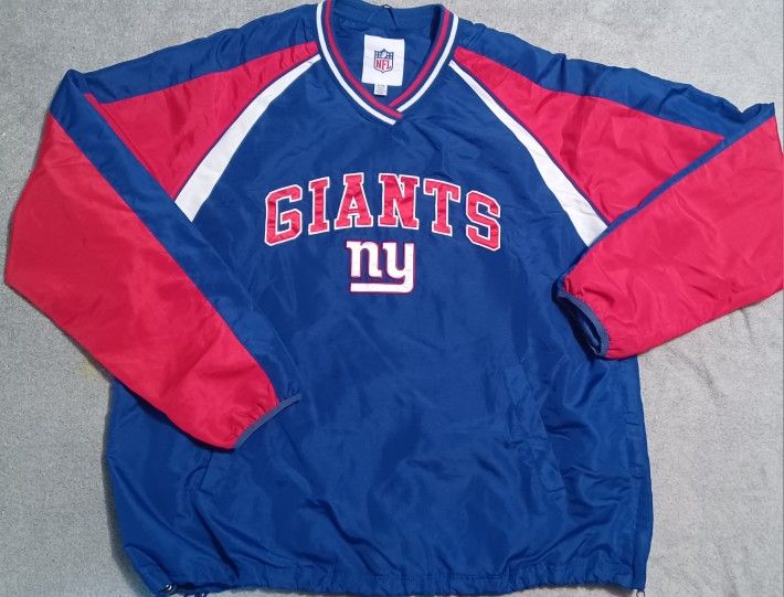 Men's New York Giants Pullover Size Xlarge Coat Jacket Taylor Nabers