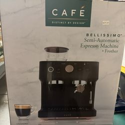 Cafe Bellissimo Semi Automatic Espresso Machine with. Milk  Frother and built in WIFI Brand New