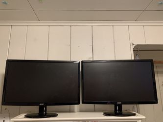 2 Acer Monitors - 18 1/2” x 11”