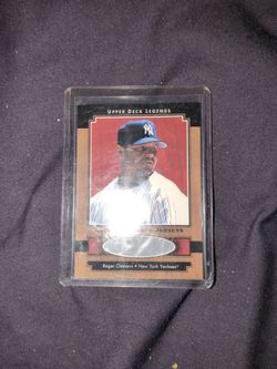 Roger Clemens Upper Deck Legends Game Jersey Card