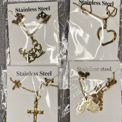 Stainless Steel Gold Plated. 1 For $12 Or 3 For $30