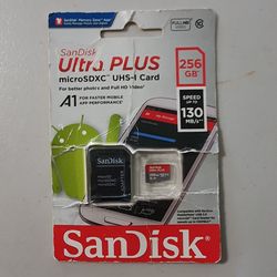 SanDisk Mini SD Card 256gb V10 Hi-speed for FULL HD vídeos (Drones, Cameras. Cellphones)