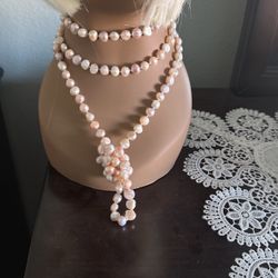 Largo Collar De Perlas 