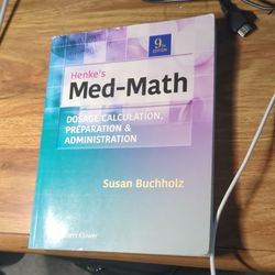 Henke's Med-Math 9th Edition Textbook