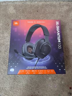 JBL Quantam 100 wired over ear headphones