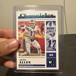 Josh Allen 2022 Panini Chronicles Football Base Teal Duo
