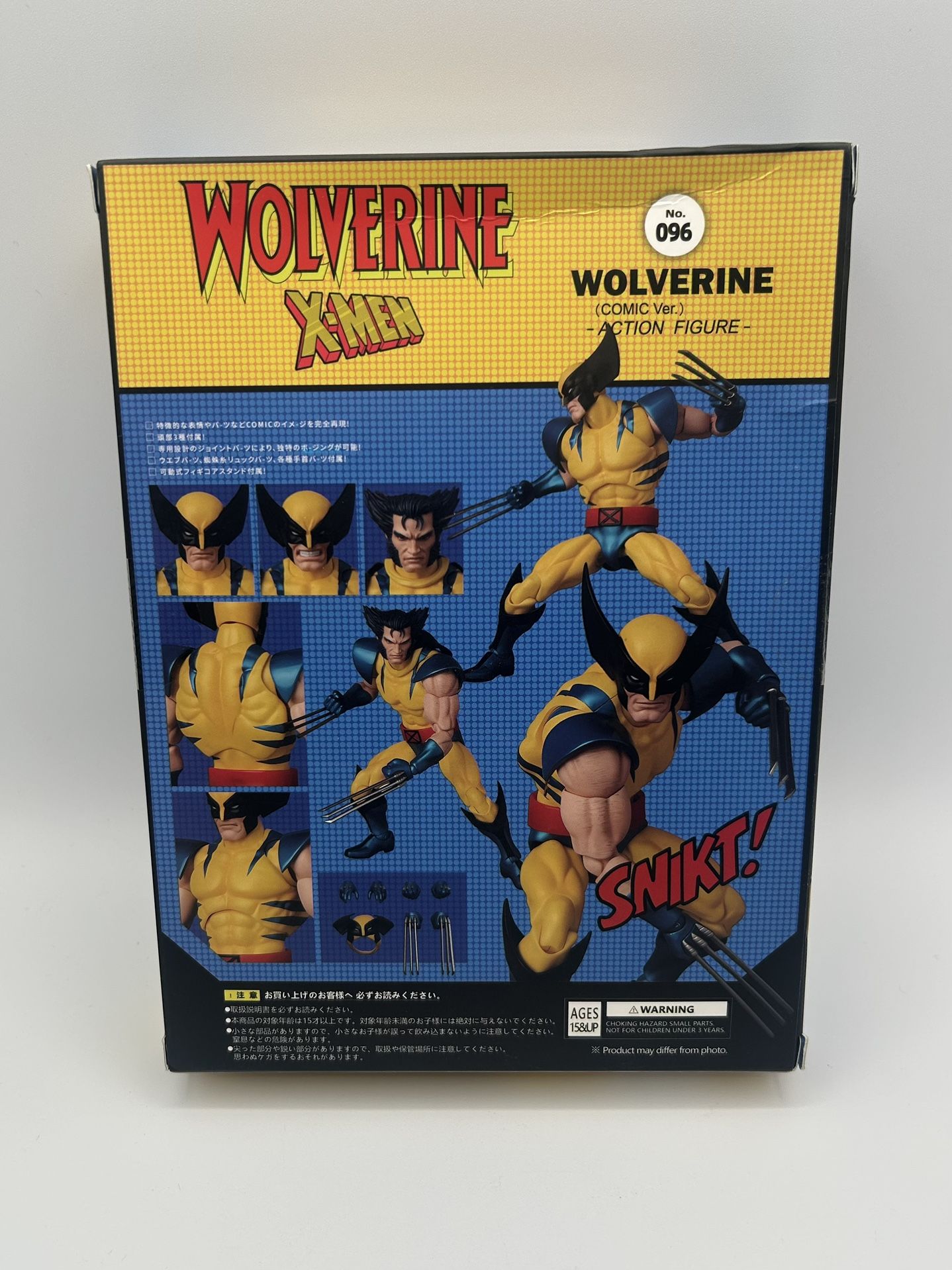 CT Toys MAFEX No.096 Wolverine Comic Ver. X-MEN 6in Action Figure 
