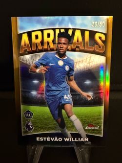Topps Finest Esētevão Willian Arrivals Rookie Gold Refractor /50