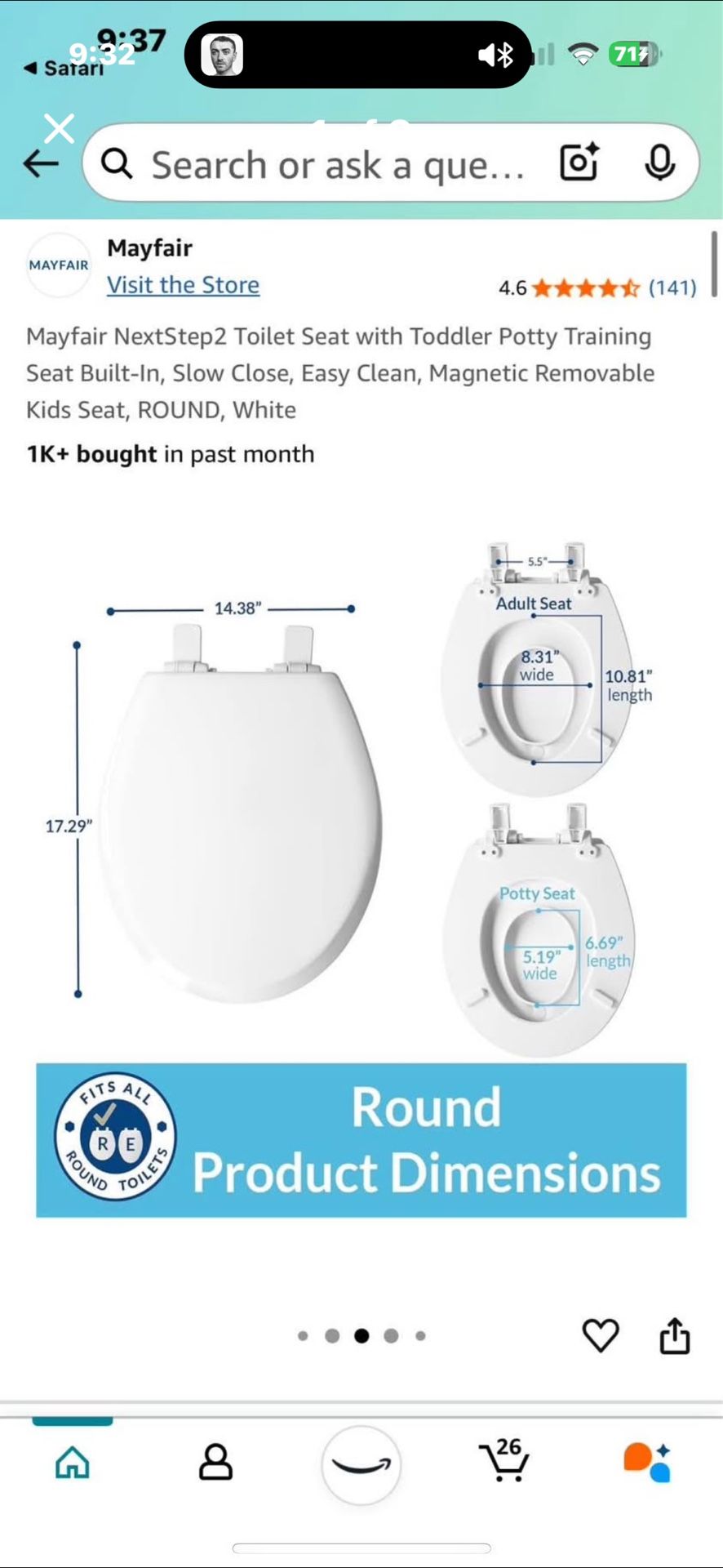 Mayfair Toddler potty seat