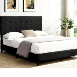 Brand New Black King Size Bed Frame With New Mattress/Fast Delivery