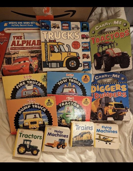 12 Kids Vehicle Books