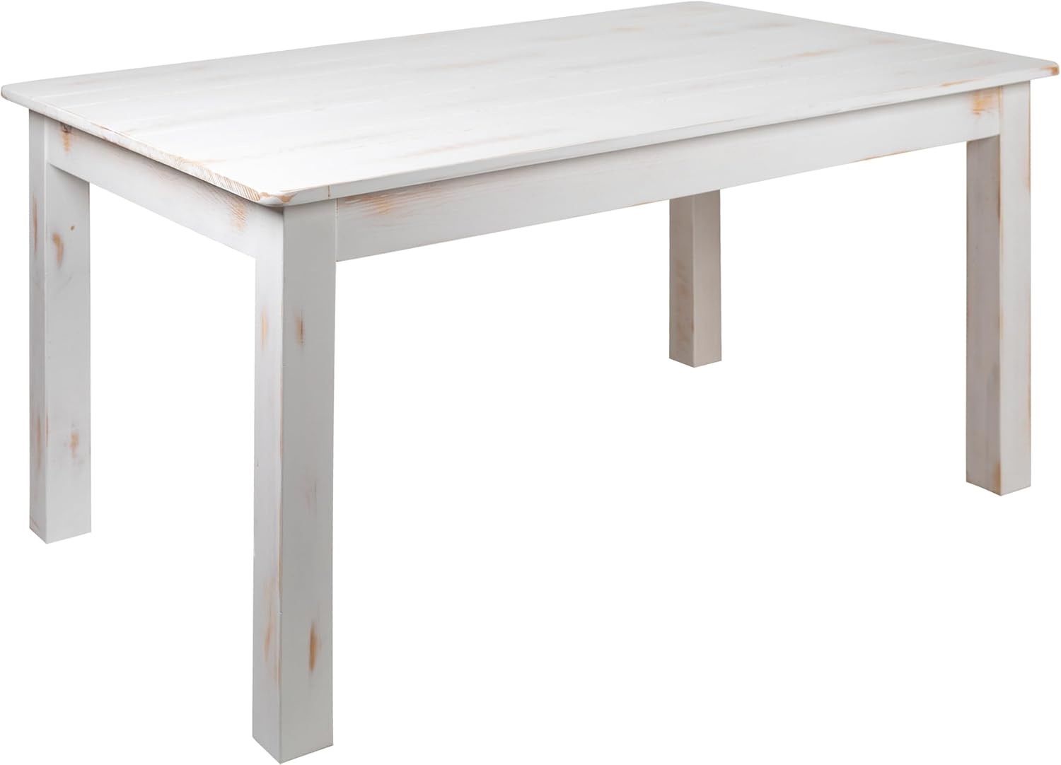 White Wood Dining Table For Sale