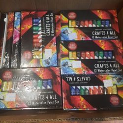 10 Packs Of Watercolor Paint Set Crafts 4 All 3 Free Brushes Each Kit Premium Pigment Top Quality