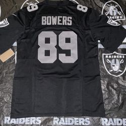 Brock Bowers 2025 Las Vegas Raiders Jersey Adult Mens Size Medium Las Vegas Raiders Patch Brand New Vapor Stitched