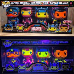 Marvel Avengers Blacklight Funko Pop! 4-Pack 