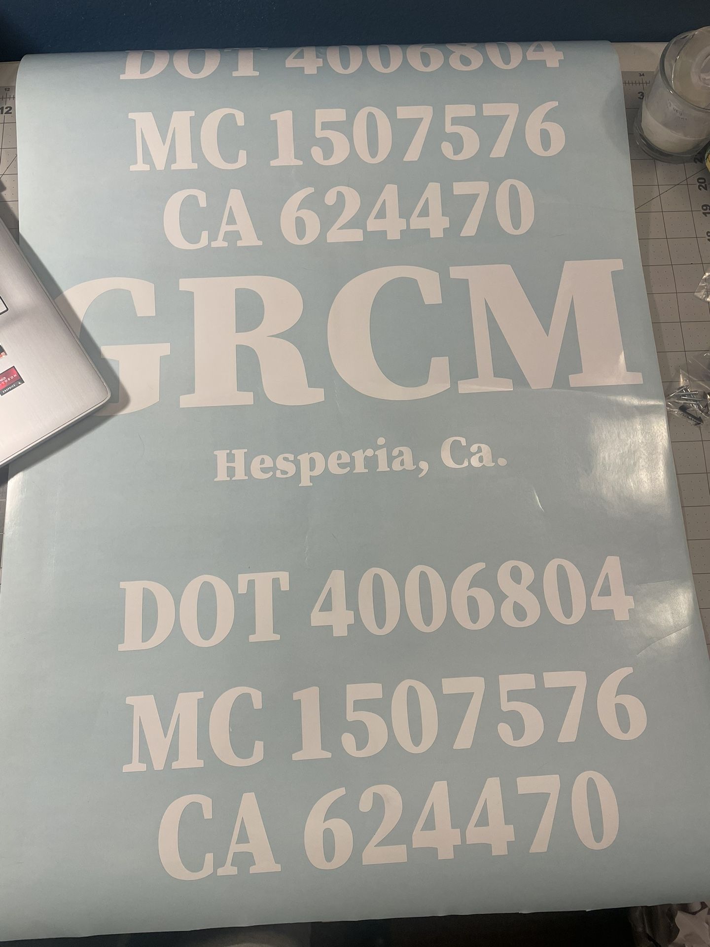 Calcomanías De vinyl.