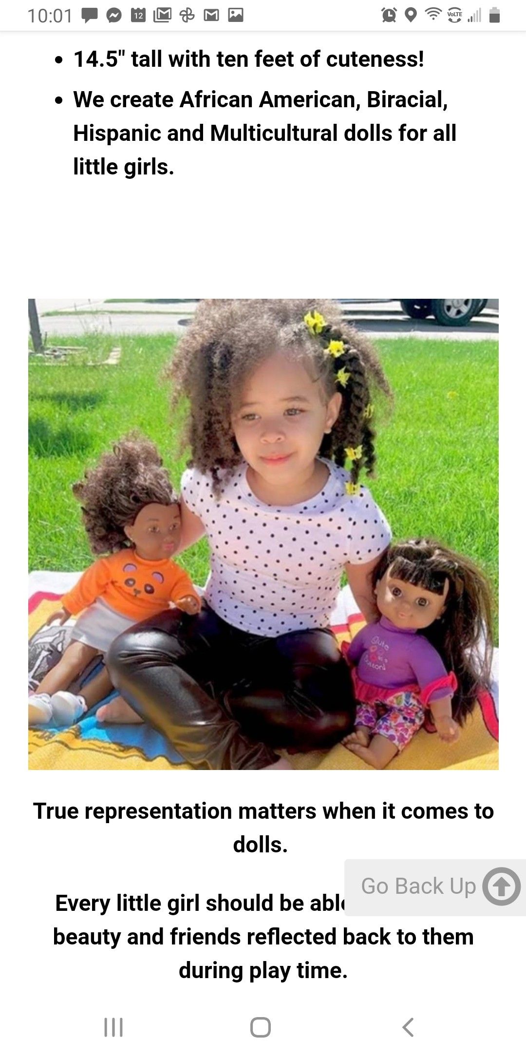 Positively perfect ethnic doll