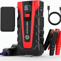 Scatach 011 Car Battery Jump Starter,4000A 12V Jump Starter Battery Pack (up to 10.0L Gasoline and 8.0L Diesel Engine), Portable Jump Box with 3 Modes