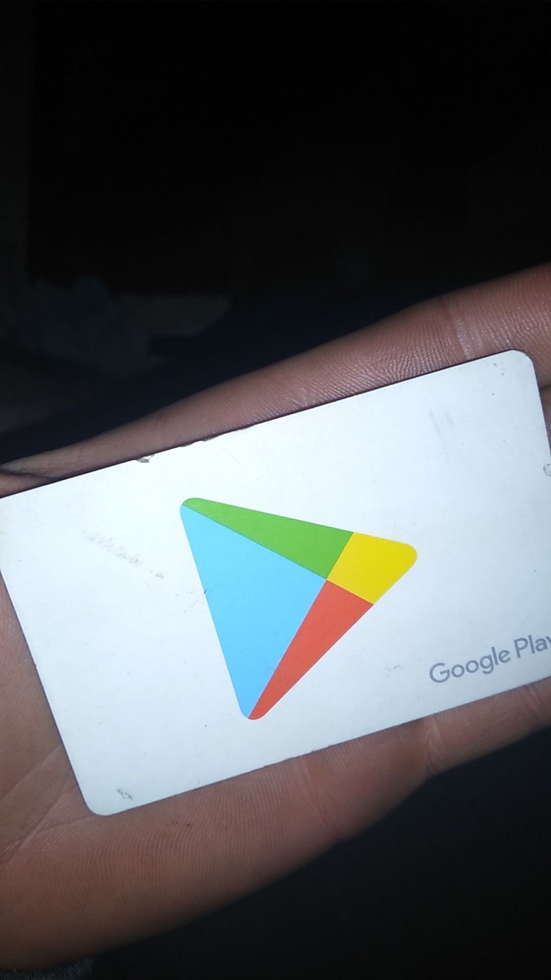 Google play card 80$ on it I'm asking for 60$