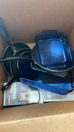 Misc. kitchen cookware and glassware