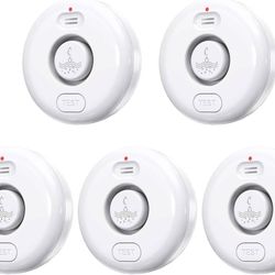 new Water Leak Detectors 5 Pack, 120dB Loud Water Leak Sensor, Fansitc Wireless Water Leakage Alarm, IP66 Waterproof Water Alarm Sensor Device for Hom