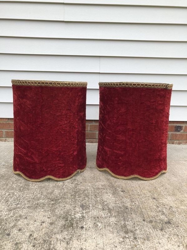 Vintage Crushed Red Velvet Lampshades For In Lexington Nc Offerup