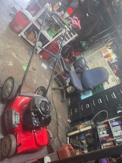 Red self Propelled Lawn mower