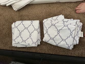 Includes (2) identical, gently used Mon Château shower curtains.
