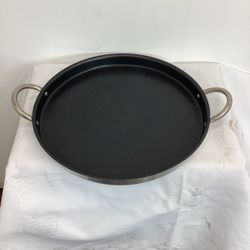 Stainless Steel 16" Comal Griddle Cooking Pan Non-Stick Coating Kitchen Cookware