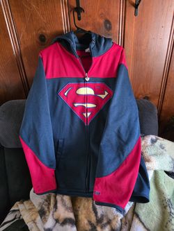 XL superman zipper hoodie