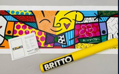 Romero Britto The Hug