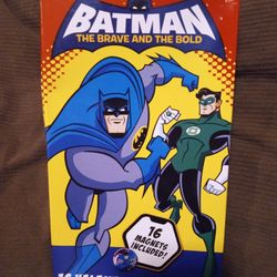 Rare VTG Batman the Brave and the Bold Valentine Cards w/16 Mini Magnets 