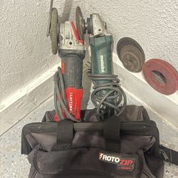 Metabo WP 780 & craftsman 4.5 in angle grinders