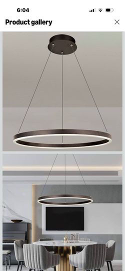 24” hanging pendant led light  chandelier