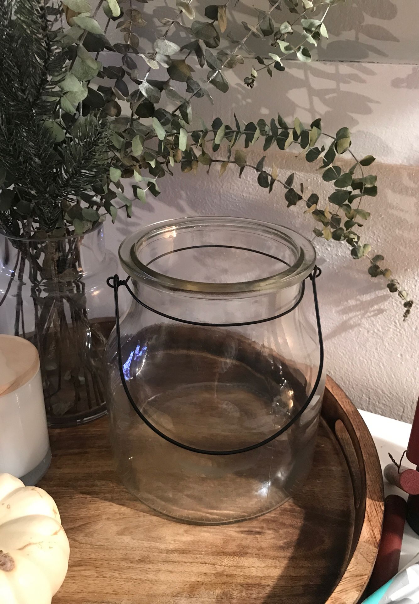 Large glass lantern