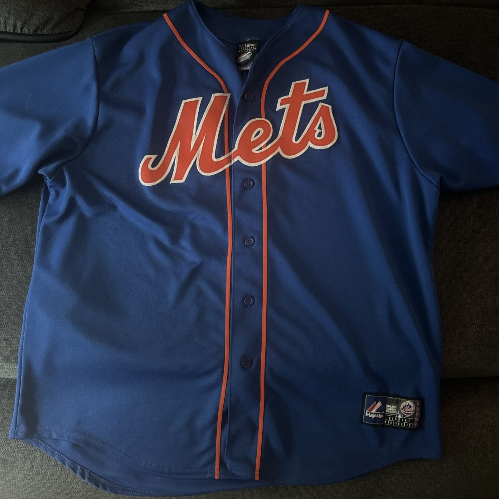 Rare New York Mets Majestic Alternate Road Blue David Wright Jersey Size XL
