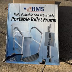 NEW! RMS Toilet Safety Frame & Rail - White